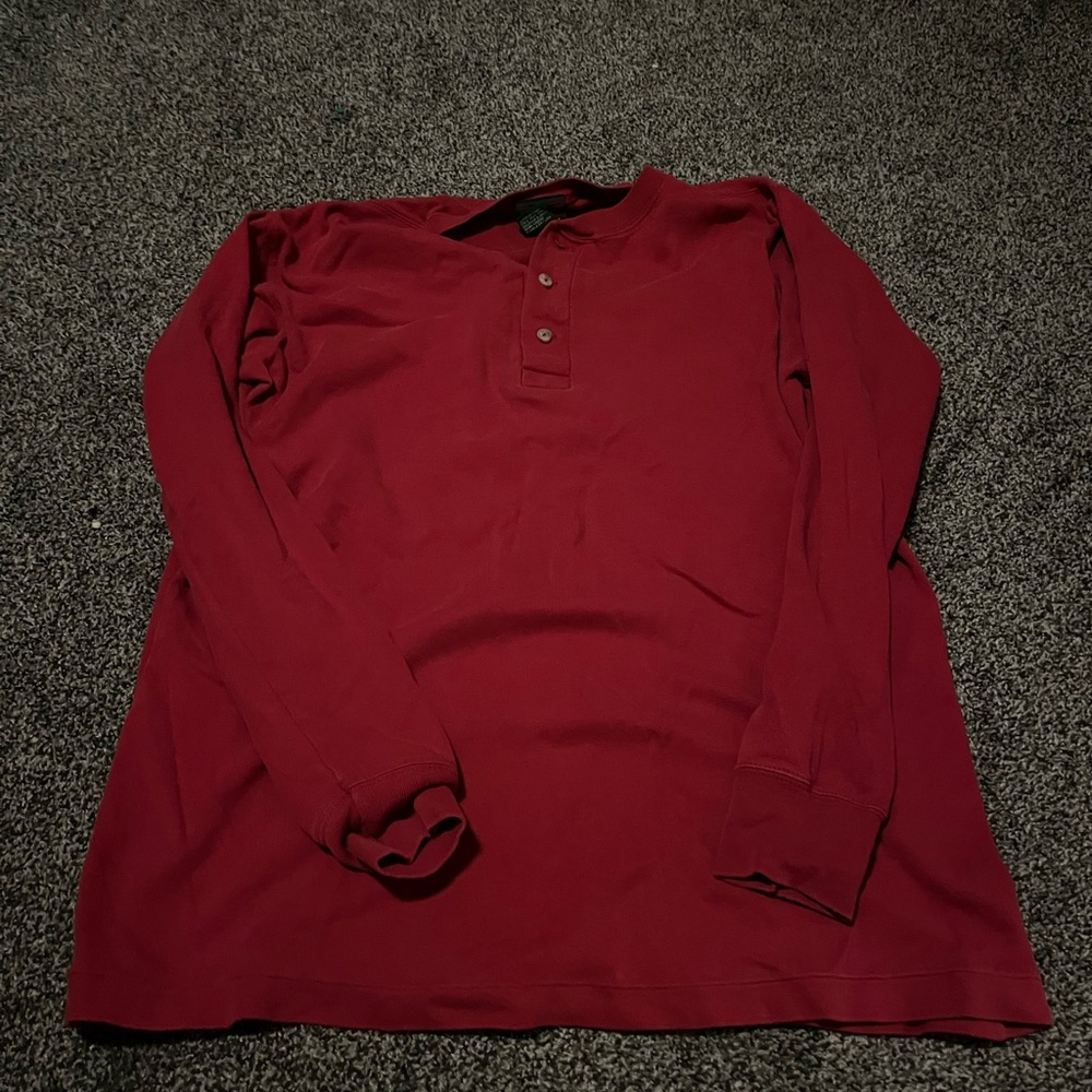 High Sierra red long sleeve tee